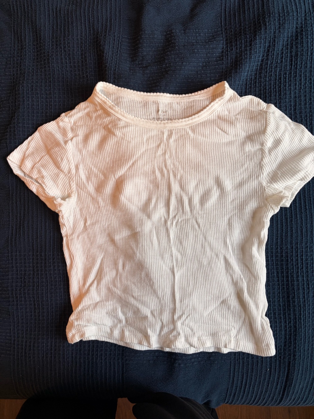 Waffle crop top